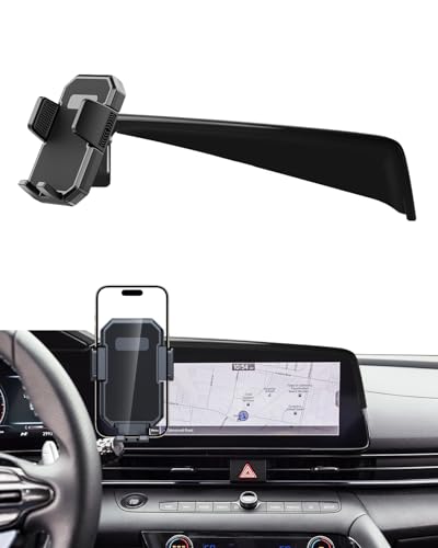 PZK Car Phone Holder for Hyundai Elantra 2021-2026 8-Inch/10.25-Inch Screen - color: Auto Lock, size: No Extension Rod