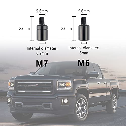 12PCS Car Antenna Adapter,Sturdy and Durable Universal Antenna Adapter Kit Car Accessories Compatible with Toyota Chevrolet Cadillac Dodge Jeep Ford GMC Antennas