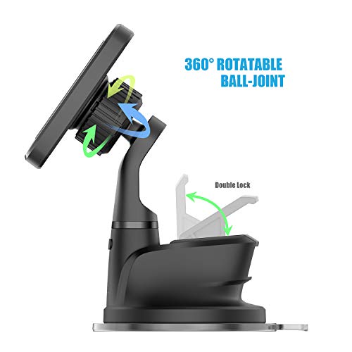 Dashboard Mount, Universal Magnetic Car Mount Holder, Windshield Mount and Dashboard Mount Holder for Cell Phones with Strong Dashboard Gel