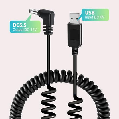 USBtoDC3.5 car charger,for connecting wireless backup camera 7-inch monitor