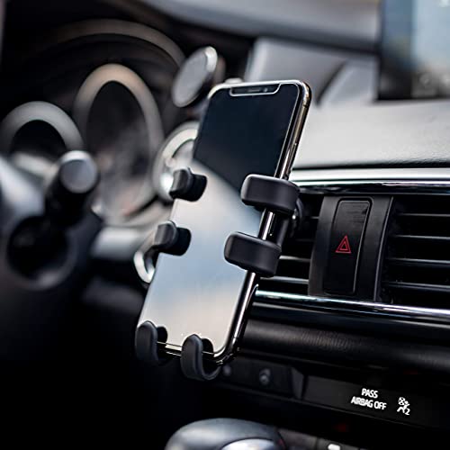 Alpena Hug Buddy Air Vent Universal Car Cell Phone Holder, Adjustable, Mount Compatible with iPhone, Samsung Galaxy, LG, Google, Nexus 5X, and Most Smartphones, OG Black - color: Black
