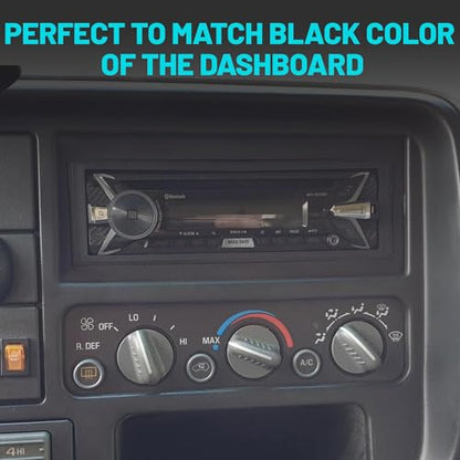 NuIth Single Din Radio Installation Dash Kit W/Radio Wiring Harness for 1974-2003 Chrysler/Dodge/Jeep, Single Din Radio Mounting Plate for Aftermarket Radio Mounting (Dash KIT W/Radio Wire)
