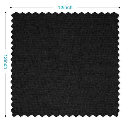 Orighty Microfiber Cleaning Cloth Bulk, 100 Pack, 11.5x11.5 inch, Black - color: Black, size: Pack of 100
