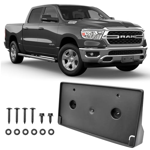 Front License Plate Frame for Ram 1500 DT 2019 2020 2021 2022 2023 2024 - size: For Ram 1500