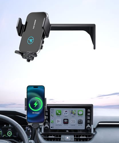 Wireless Charger Car Phone Holder for Toyota RAV4 2019-2025, 7/8" Screen