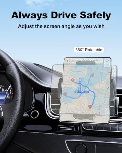Car Phone Mount for Samsung Galaxy Z Fold 8 Ultra 8 7 6 5 4 3 2, Folding Phone/Tablet Suction Cup Holder for Dashboard Fit for iPad mini Pro Air Pixel Fold and More 4-12.9" Device Accessories - style: Dashboard