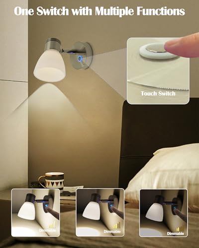 THALASSA RV Interior Lights LED 12V Fixtures Dimmable Boat Reading Lamp 12 Volts 3W Wall Sconce LED for Marine Caravan Camper Van Indoor Warm White Sconces Lighting - color: Brushed Finish