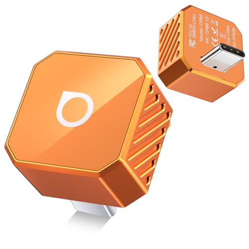 OTTOCAST Mini Pot 2-in-1 Wireless CarPlay & Android Auto Adapter (USB-C) - color: Orange 1 (USB-C)
