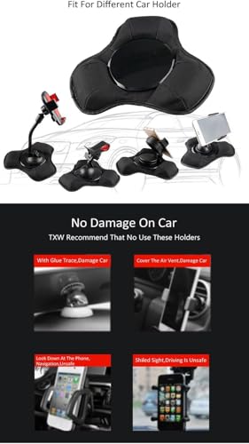 Universal Nonslip Beanbag Dashboard Friction Mount,GPS Dash Mount,Car Mobile Phone Holder Cradles, Compatible with Garmin GPS and Other Portable GPS Navigators All Smartphones