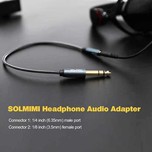 1/4 to 1/8 Headphone Adapter (10 Feet), 6.35mm Male to 3.5mm Female TRS Stereo Audio Jack Adapter Cable for Mixer Guitar Amp Piano Keyboard Amplifier Headphone Speaker (10 FT/3 Meter) - size: 10 Feet