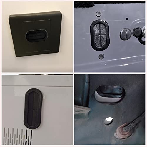 26pcs Double-Sided Hole Oval Rubber Grommets, Drill Hole Firewall Hole Plugs Wire Protection with Cable Sticky Tape, 5 Size 13 * 27mm, 25 * 40mm, 20 * 44mm, 25 * 60mm, 30 * 85mm - size: Oval Rubber Grommets