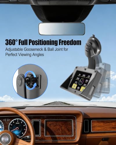 Flexible Suction Cup Mount Fits for Holley 3.5In EFI Screens