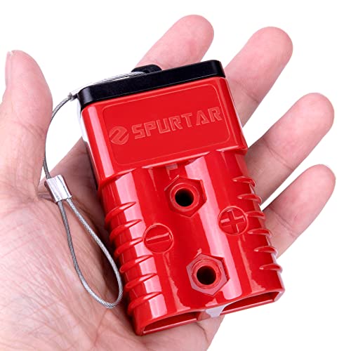 Spurtar 175A Battery Quick Connect/Disconnect, 2 Pack, 1/0 AWG, Red - color: Red, size: 175A(2 Pack)