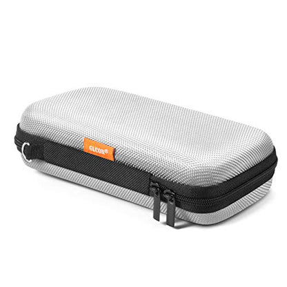 Small Tech Zipper Bag Organizer, Silver Shockproof EVA Carrying Case - color: Silver