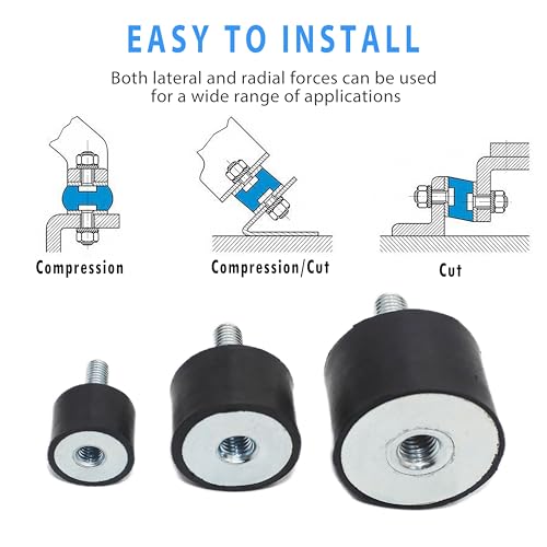 M10x28mm Male Thread Studs Rubber Shock Absorbers Isolators 40x30mm - size: M10*28,VD-D40*H30, 2Pcs