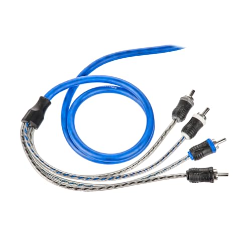 NVX 5 Meters 4-Channel V-Series Car Audio RCA Interconnect Cable - 16.40 feet [XIV45] - size: 4 Channel-16 ft.