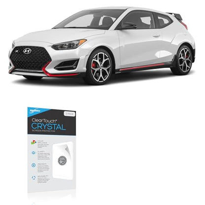 BoxWave Screen Protector Compatible with Hyundai 2021 Veloster N Display (8 in) - ClearTouch Crystal (2-Pack), HD Film Skin - Shields from Scratches