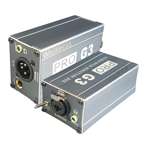 XLR Ground Loop Isolator Hum Eliminator for Home Stereo System/Speaker/Car Audio/Car Kit/Audio Player (Eliminate The Buzzing Noise) (XLR/6.35 TRS/3.5 Aux HiFi Stereo)