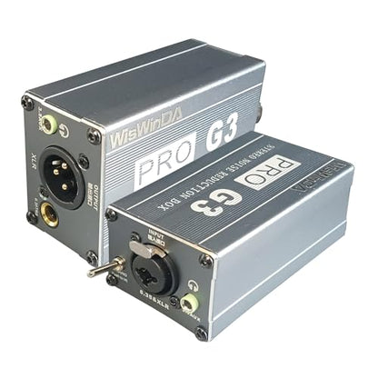 XLR Ground Loop Isolator Hum Eliminator for Home Stereo System/Speaker/Car Audio/Car Kit/Audio Player (Eliminate The Buzzing Noise) (XLR/6.35 TRS/3.5 Aux HiFi Stereo)