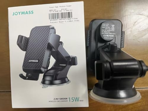 JOYMASS Wireless Car Charger, Phone Holders for Your Car, 15W Auto Clamping Phone Mount Car Accessories for iPhone 16 15 14 13 12 Mini Pro Max 11 XR XS, Samsung Galaxy S24 Ultra S23 S22+ Note 20, etc - color: BLACK