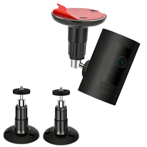 2 Pack Adjustable Wall Mount for Ring Stick Up Cam & Ring Outdoor Cam Plus - color: Black