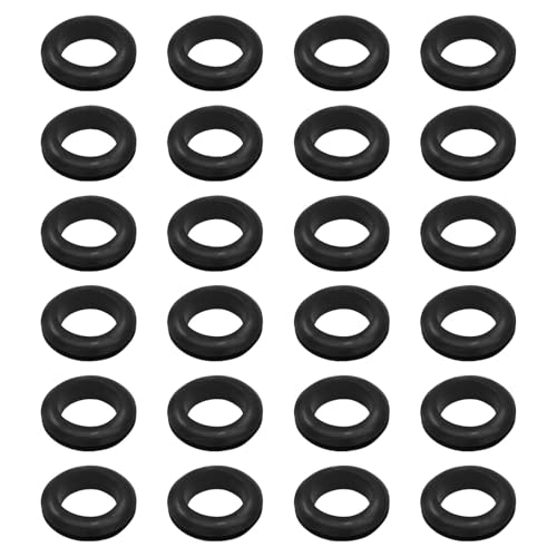24 Pcs Rubber Grommet, 5/8" ID 3/4" Hole, Black - color: Black, size: 16mm (5/8 inch)-24pcs