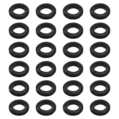 24 Pcs Rubber Grommet, 5/8" ID 3/4" Hole, Black - color: Black, size: 16mm (5/8 inch)-24pcs