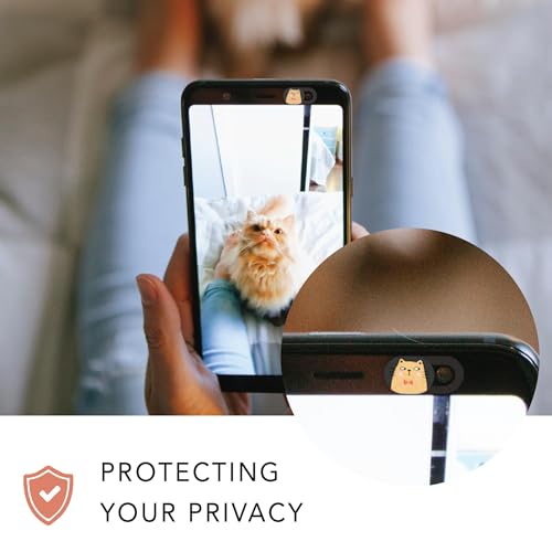 MESMOS Webcam Cover Slide, Cat Lovers Gifts for Women, Cat Lover Themed Things, Mom Gifts for Women, Laptop Camera Cover Slide Cute, Cute Stuff (Small Size) - size: Small