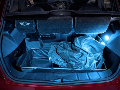 iJDMTOY Super Bright 2W High Power Aqua Ice Blue Full LED Luggage, Glove Box, Cargo Area Light Assembly Compatible With BMW E30 E36 3 Series, E34 5 Series MINI R50 R52 R53, etc - style: Aqua Ice Blue