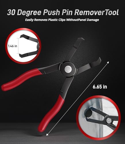 Automotive Disconnect Tool Set 8 Pcs, Auto Disconnect Pliers Kit Car Electrical Connector Wiring Harness Clip Removal Tool Relay Puller for Car Wiring & Fuel Line System Maintenance. - size: 8 PCS - 011