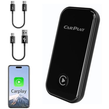Wireless CarPlay Adapter Compatible with Both Apple and Android Systems, Supporting Bluetooth And Wi-Fi. Upgraded CarPlay Wireless Adapter Two-In-One, Plug-And-Play Plug, Capable of Converting Devices