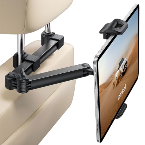 Lamicall Car Headrest Tablet Holder, Foldable Clip, Lockable