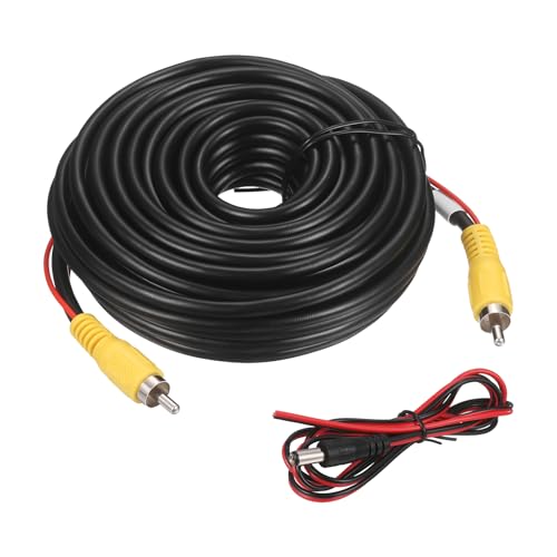 MECCANIXITY Backup Camera RCA Video Cable 32.8FT/10M Copper Core Audio Cord - size: 32.8FT/10M