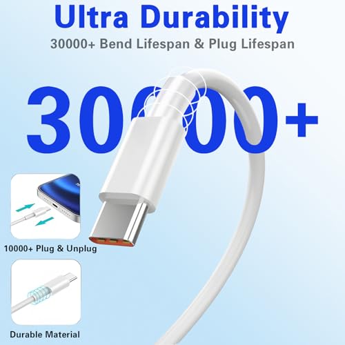 5Pack USB A to USB C Fast Charging Cable, Data Transfer【2x6.6ft+3x3.3ft】 - size: 3.3ft+3.3ft+3.3ft+6.6ft+6.6ft