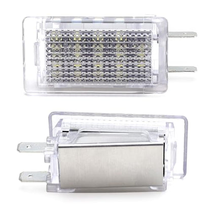 iJDMTOY Super Bright 2W High Power Xenon White Full LED Luggage, Glove Box, Cargo Area Light Assembly Compatible With BMW E30 E36 3 Series, E34 5 Series MINI R50 R52 R53, etc - style: Xenon White