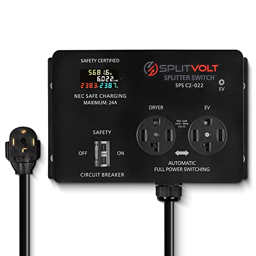 Splitvolt NEMA 14-30 Splitter Switch, 240V, 24 Amp, cETLus Safety Certified - size: NEMA 14-30