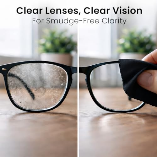 EVEO Glasses Cleaner Spray - Eyeglass Cleaner Lens Cleaner No Streaks Technology & Microfiber Cleaning Cloth - Glasses Cleaning Kit, Eye Glass Cleaners Spray - Screen & Eye Glasses Kit - 2 Pack - size: 4 Piece Set