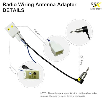 Aftermarket Radio Wiring Adapter Compatible with Toyota 2013-2019/Lexus 2014-2016,16Pin Android Car Stereo Harness with Antenna Adapter 24Pin RCA Connector 28Pin SWC, Fits for Camry Corolla RAV4 IS350 - style: with 28Pin swc, antenna