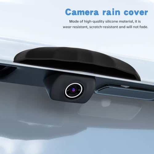2Pcs Car Rear View Backup Camera Cover, Silicone Car Backup Camera Protective Sticker for Most of Cars, 3.93x0.78x0.78inch