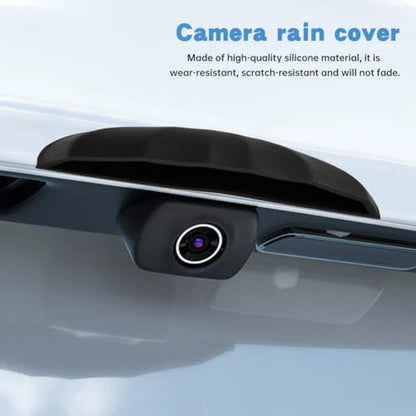 2Pcs Car Rear View Backup Camera Cover, Silicone Car Backup Camera Protective Sticker for Most of Cars, 3.93x0.78x0.78inch