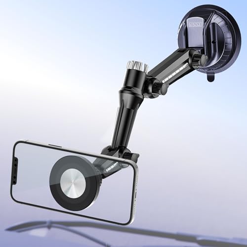 OCEANLOVE for Magsafe Phone Holder Tuck Pickup Car Windshield Dashboard Mount,Heavy Duty Long Arm Suction Cup, Accessories for Window Windscreen Compatible with iPhone 16 15 14 13 12 Smartphones