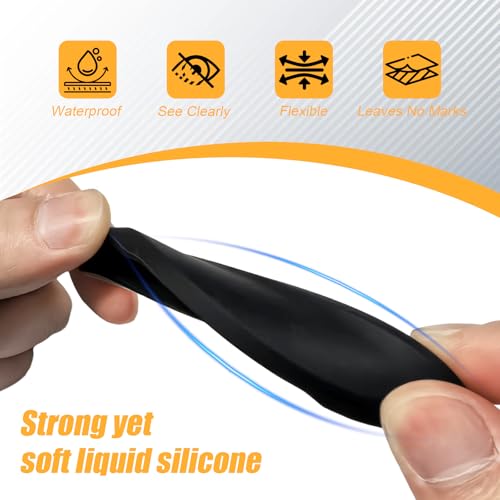 Universal Car Backup Camera Rain Shield, Reversing Camera Anti-Rain Cover for Car, Non-Destructive Adhesion, Silicone Protection Cover Compatible with Most Vehicle (Black) - color: Black #1
