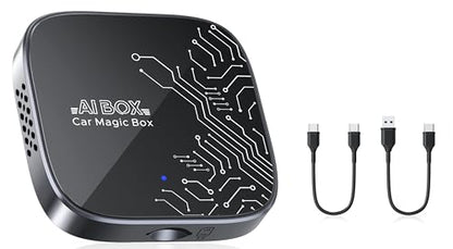 4-in-1 Wireless CarPlay Adapter for Streaming, 2026 Magic Video AI Box & Android Auto Dongle [Dual Band WiFi, Autolink Pro] Plug & Play, Fits for OEM Wired Car Play Cars