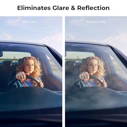 Beschoi 52mm Polarizer Filter 30 Layer Multi-Resistant Nano Coated Circular Polarizing Filter(CPL) with HD Optical Glass/Ultra Slim Frame, Reduce Glare/Enhance Contrast/Reduce Reflection - size: 52mm