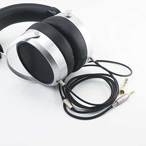 Replacement Audio Upgrade Cable Compatible with Hifiman Sundara, Ananda, Arya, HE400SE, Edition XS, HE4XX Headphones 3.5mm/6.35mm to Dual 3.5mm end 3meters/9.9ft - size: with Dual 3.5mm male