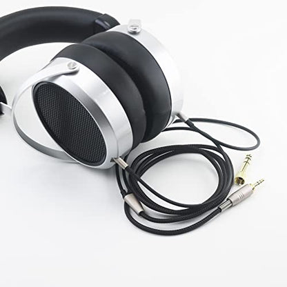 Replacement Audio Upgrade Cable Compatible with Hifiman Sundara, Ananda, Arya, HE400SE, Edition XS, HE4XX Headphones 3.5mm/6.35mm to Dual 3.5mm end 3meters/9.9ft - size: with Dual 3.5mm male