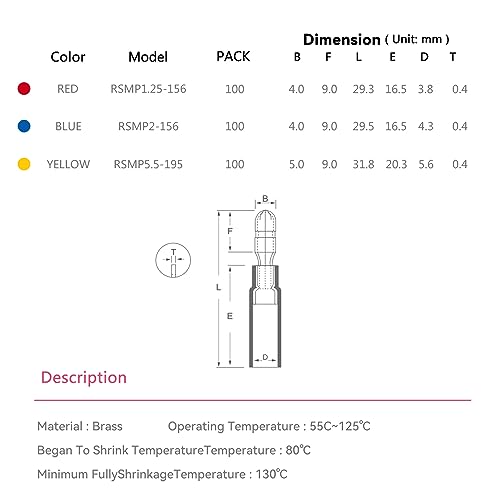 HKS 240PCS/120 Pairs Heat Shrink Bullet Connectors Kit – 22-10 AWG Male & Female Wire Terminals – Tinned Copper Crimp Connectors – Insulated Waterproof – for Automotive, Marine & Electrical Wiring - size: 10-22 AWG, style: Male&Female Bullet-240 pcs