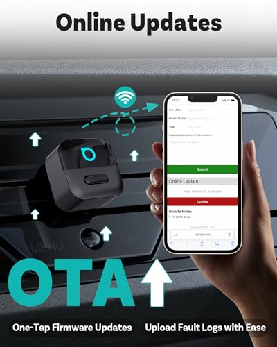 OTTOCAST Mini Pico Wireless CarPlay & Android Auto Adapter – WiFi 6 + Bluetooth 5.4, Plug & Play, Fast Auto-Reconnect, Ultra-Compact Design, Works with Factory Wired CarPlay Cars