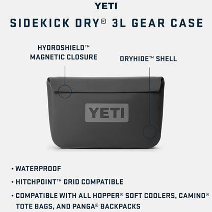 YETI Sidekick Dry 3L Gear Case, Rescue Red - color: Rescue Red, size: Sidekick 3L