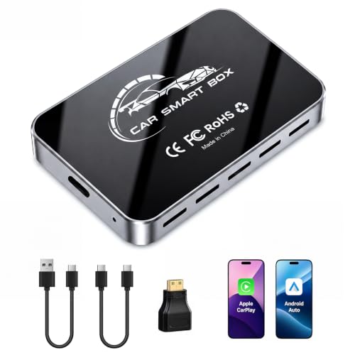4-in-1 Wireless CarPlay Adapter for Apple CarPlay and Android Auto